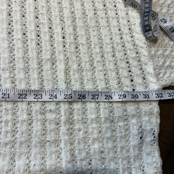 POL Cream Open-Stitch Scoop Neck Sweater - Picture 6 of 7